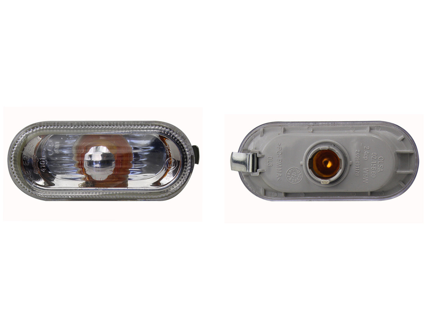 CUARTO DE SALP DER/IZQ LISO BOMBILLA AMBAR (VENTO/POLO/DERBY/TRANSPORTER/AMAROK/UP)