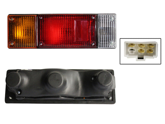 CALAVERA IZQ S/ARNES ESTACA (NP-300 D-22 08-15/NP-300 D-23 16-25) (AMBAR/ROJO/BLANCO)