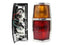 CALAVERA DER C/ARNES FILO CROMO (AMBAR/ROJO)