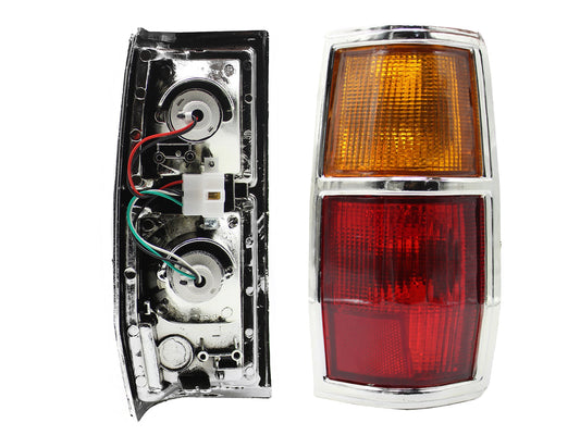 CALAVERA DER C/ARNES FILO CROMO (AMBAR/ROJO)