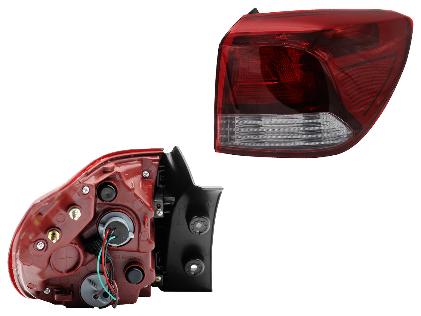 CALAVERA DER EXT S/ARNES 5PTAS (ROJO/BLANCO)