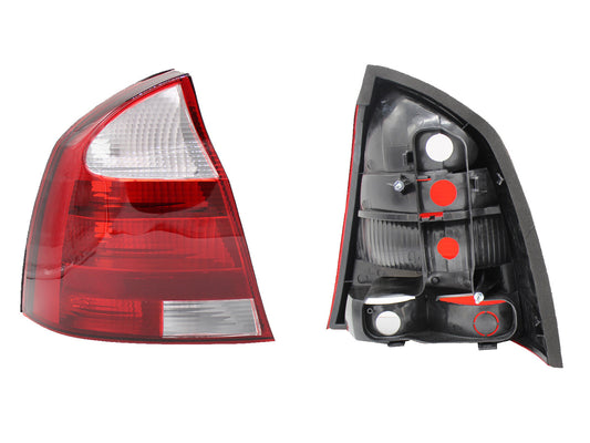 CALAVERA IZQ S/ARNES 4PTAS (ROJO/BLANCO)