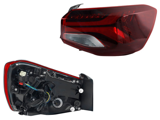 CALAVERA DER EXT C/ARNES C/LED (ROJO/BLANCO)