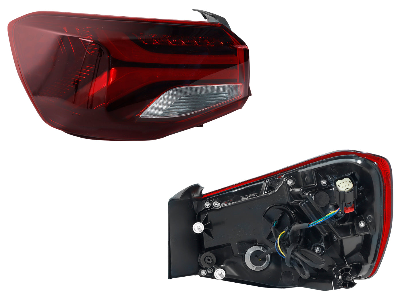 CALAVERA IZQ EXT C/ARNES C/LED (ROJO/BLANCO)