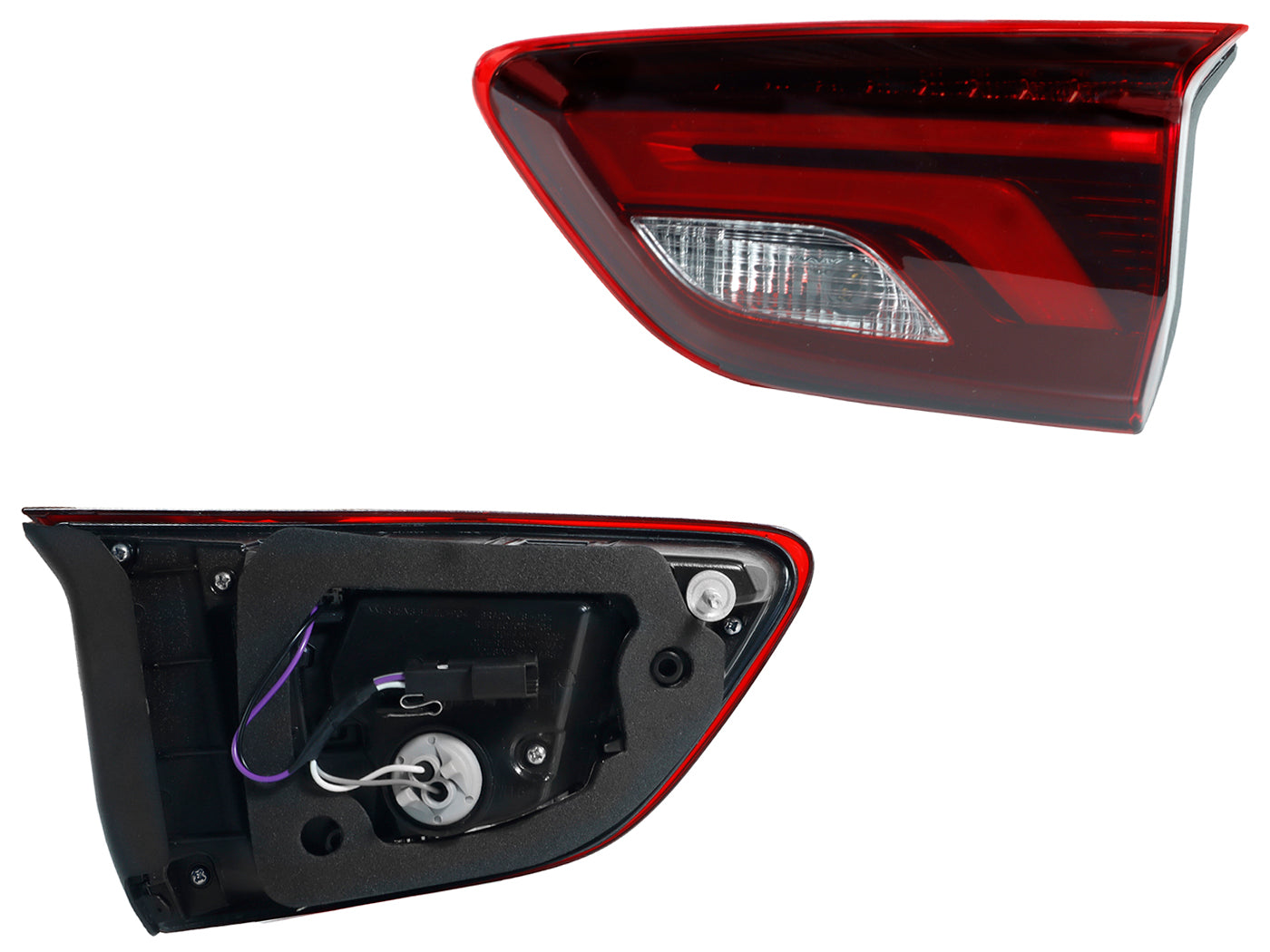 CALAVERA DER INT C/ARNES C/LED (ROJO/BLANCO)