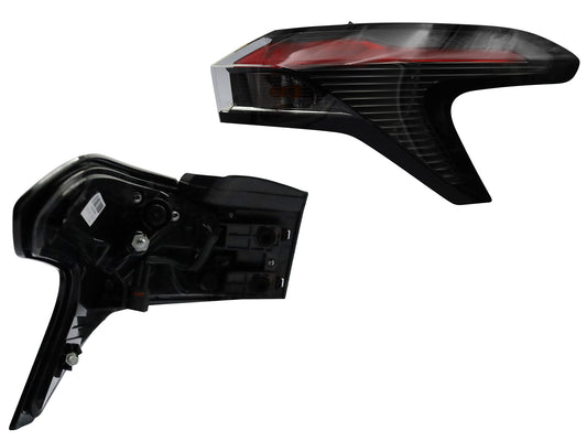 CALAVERA DER EXT C/ARNES C/LED FILO NEGRO (ROJO/BLANCO)