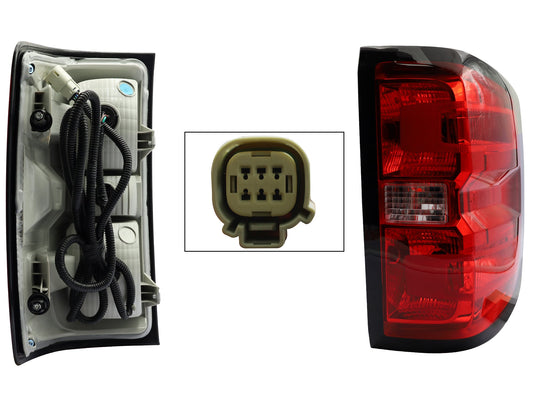 CALAVERA DER C/ARNES (CONECTOR CUADRADO) (ROJO/BLANCO/ROJO)