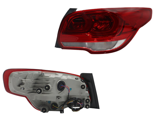 CALAVERA DER C/ARNES C/LED (ROJO/BLANCO/ROJO)