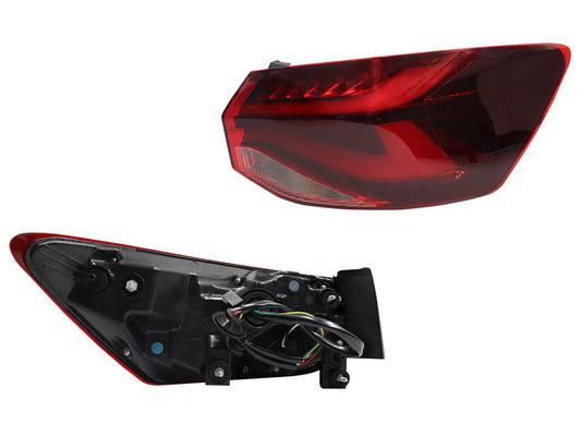 CALAVERA DER EXT C/ARNES C/LED (ROJO/BLANCO)