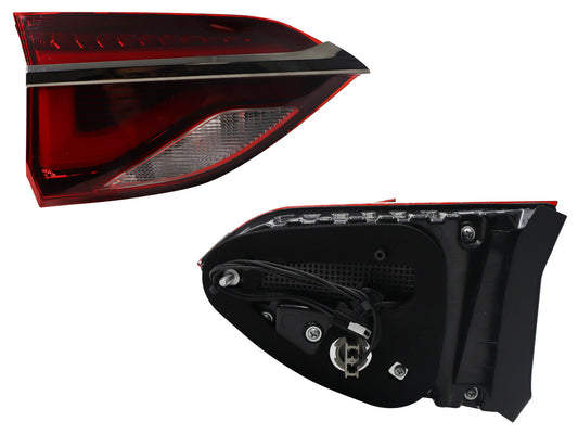 CALAVERA IZQ INT C/ARNES C/LED FILO CROMO (ROJO/BLANCO)