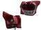 CALAVERA DER C/ARNES 4PTAS (ROJO/BLANCO)