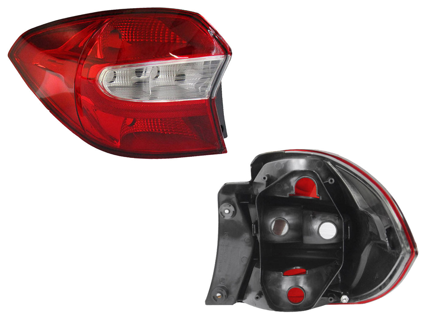 CALAVERA IZQ S/ARNES 4PTAS (ROJO/BLANCO)