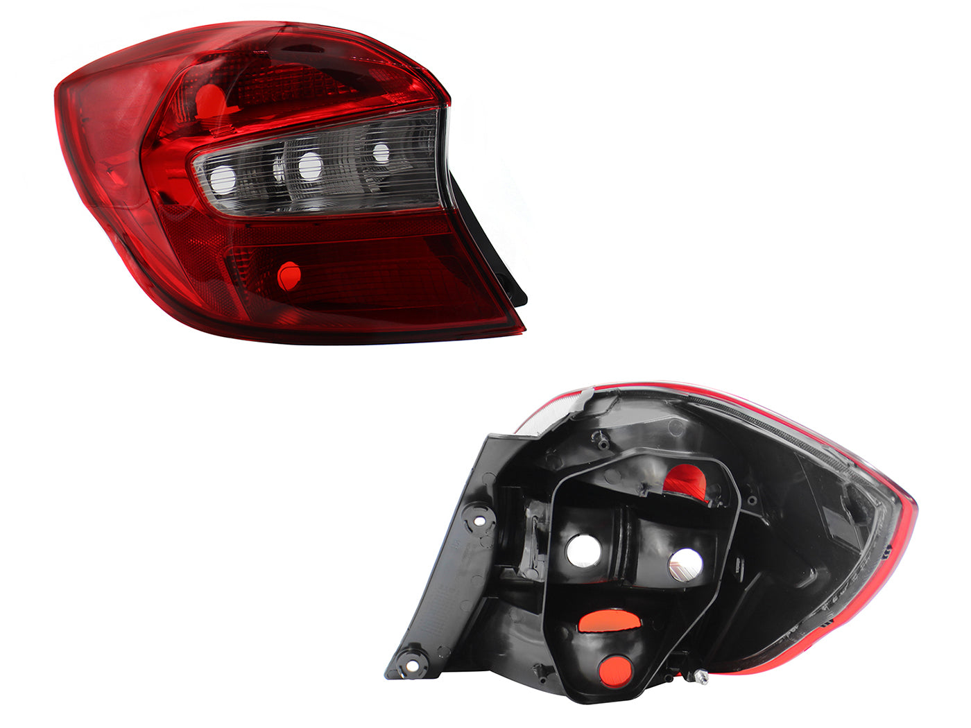 CALAVERA IZQ S/ARNES 5PTAS (ROJO/BLANCO)