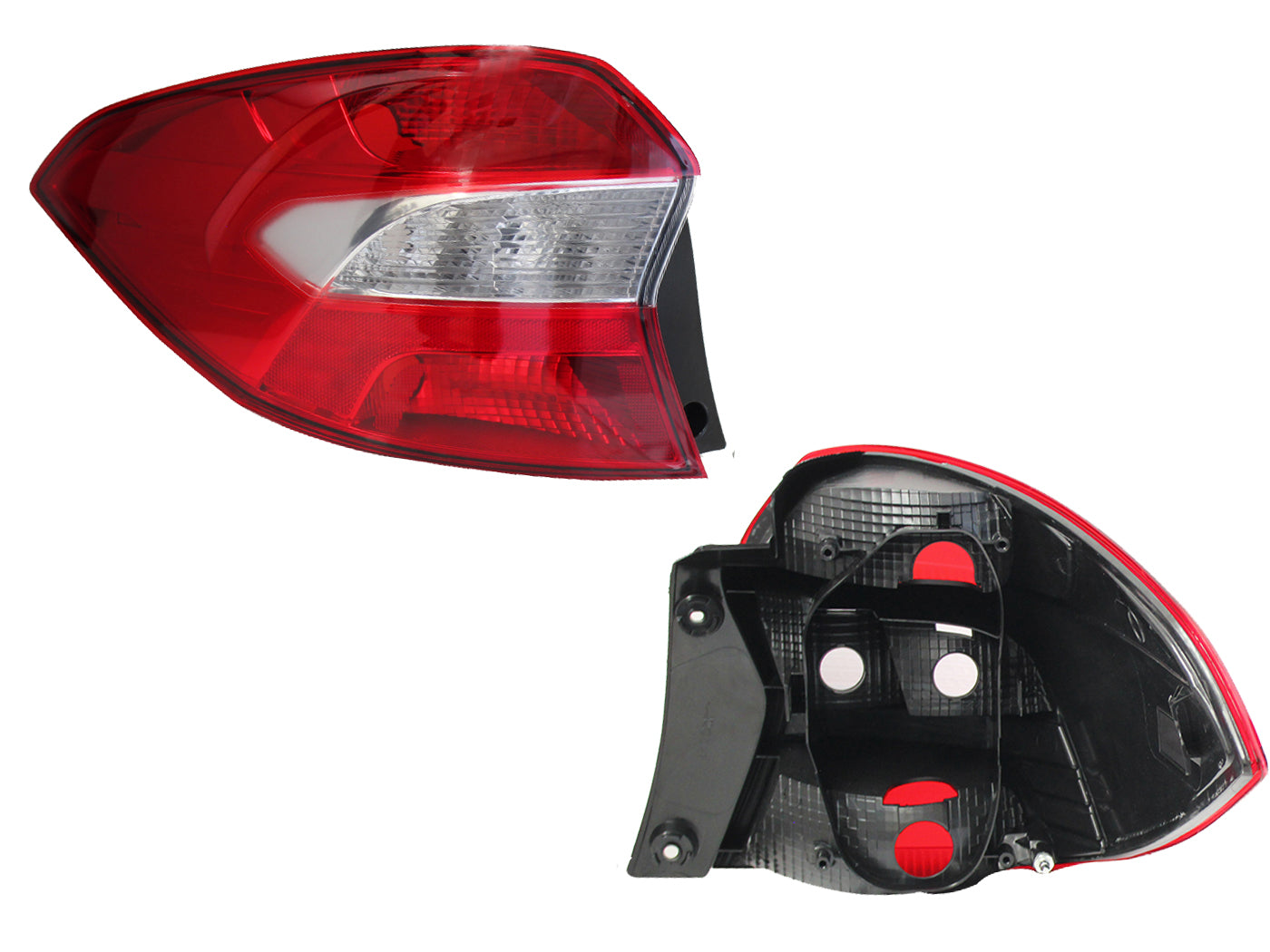 CALAVERA IZQ S/ARNES 4PTAS (ROJO/BLANCO)