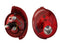 CALAVERA DER C/ARNES (ROJO/BLANCO)