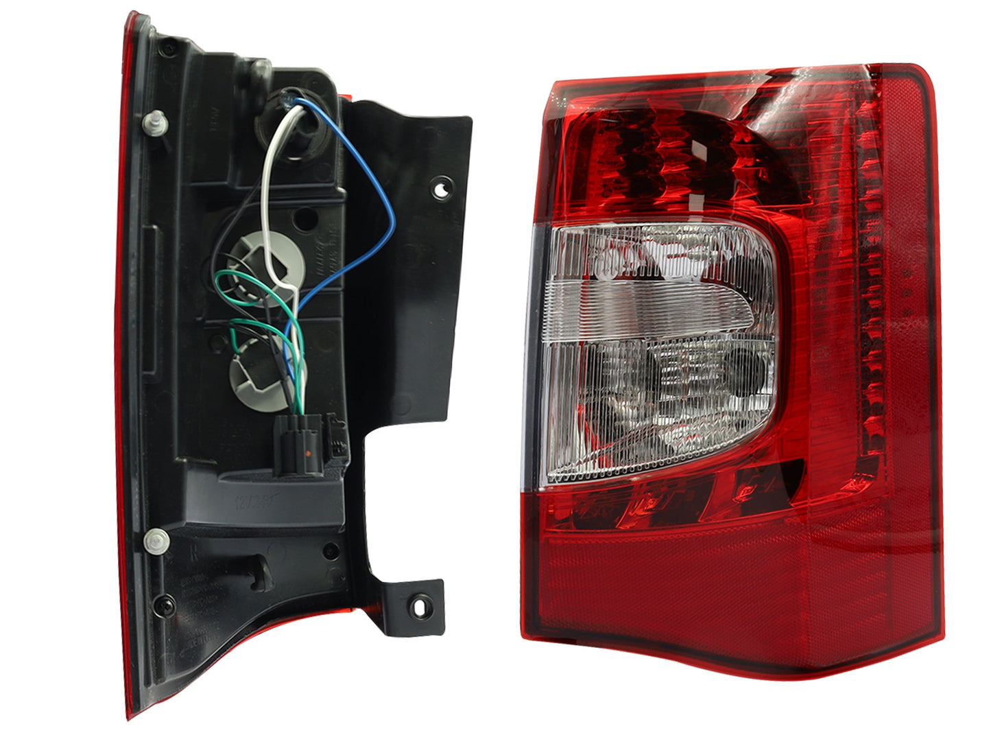 CALAVERA DER C/ARNES C/LED (ROJO/BLANCO)