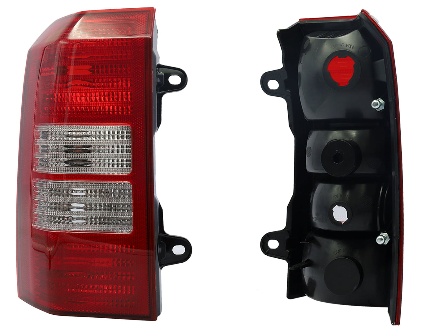 CALAVERA IZQ S/ARNES 2FOCOS (ROJO/BLANCO/BLANCO)