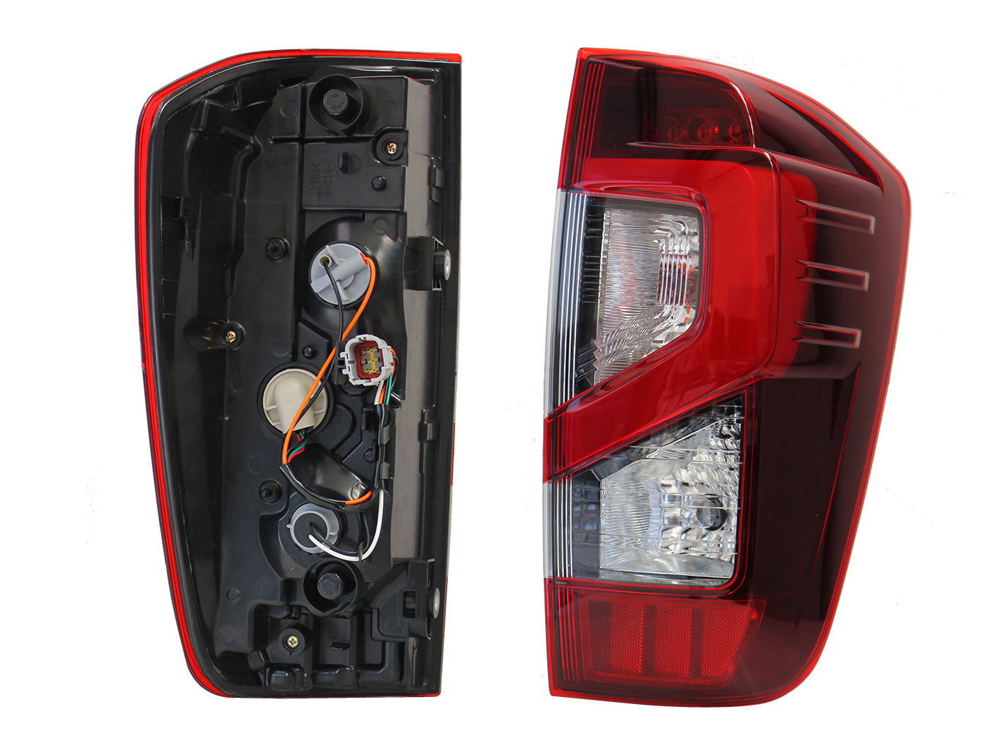 CALAVERA DER C/ARNES C/LED C/DRL (PLATINUM/PRO-4X) (ROJO/BLANCO/BLANCO)