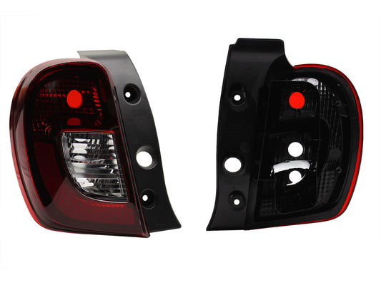 CALAVERA IZQ S/ARNES OSCURA RECTANGULO (ROJO/BLANCO)