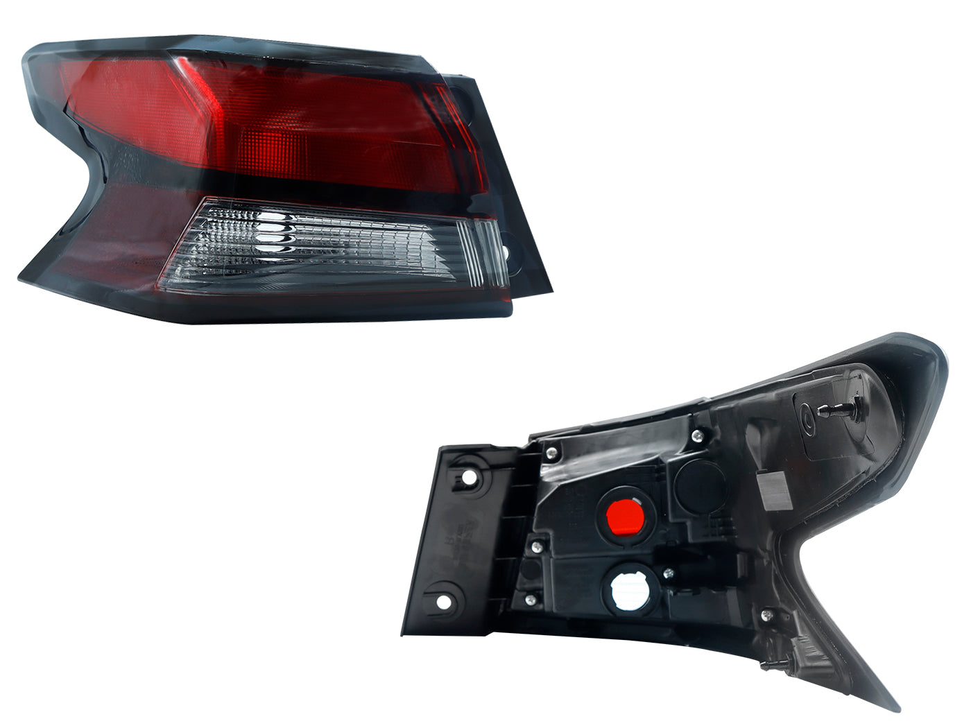 CALAVERA IZQ EXT S/ARNES OSCURA FILO NEGRO (ROJO/BLANCO/ROJO)