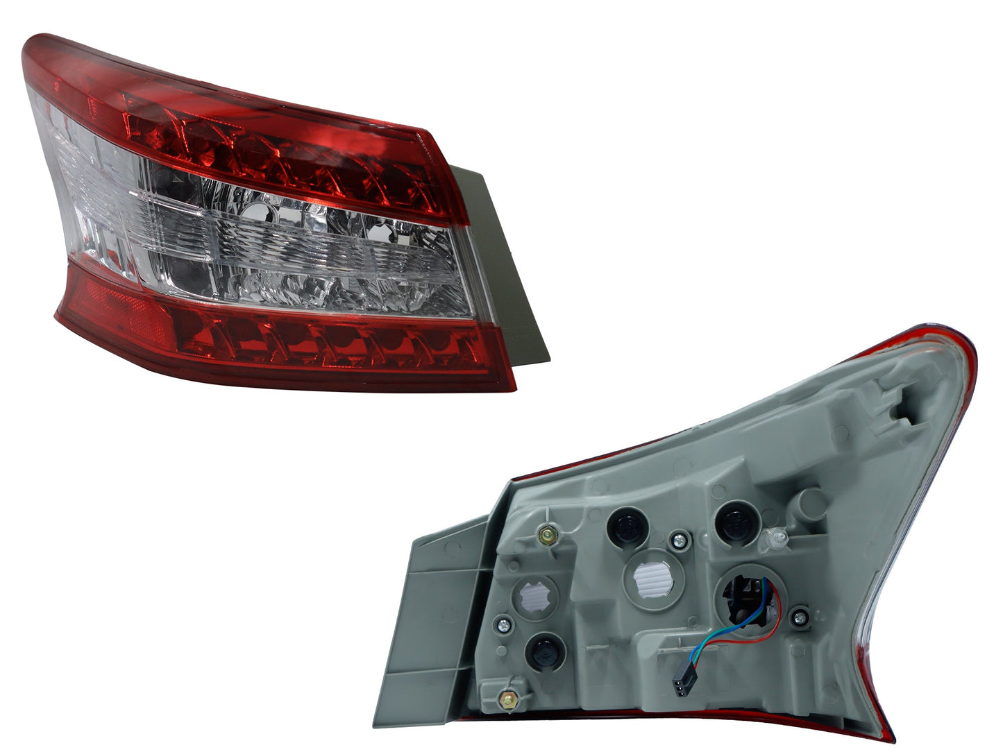 CALAVERA IZQ EXT S/ARNES C/LED (ROJO/BLANCO/ROJO)