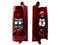 CALAVERA IZQ S/ARNES CLARA 4PTAS (ROJO/BLANCO/ROJO)