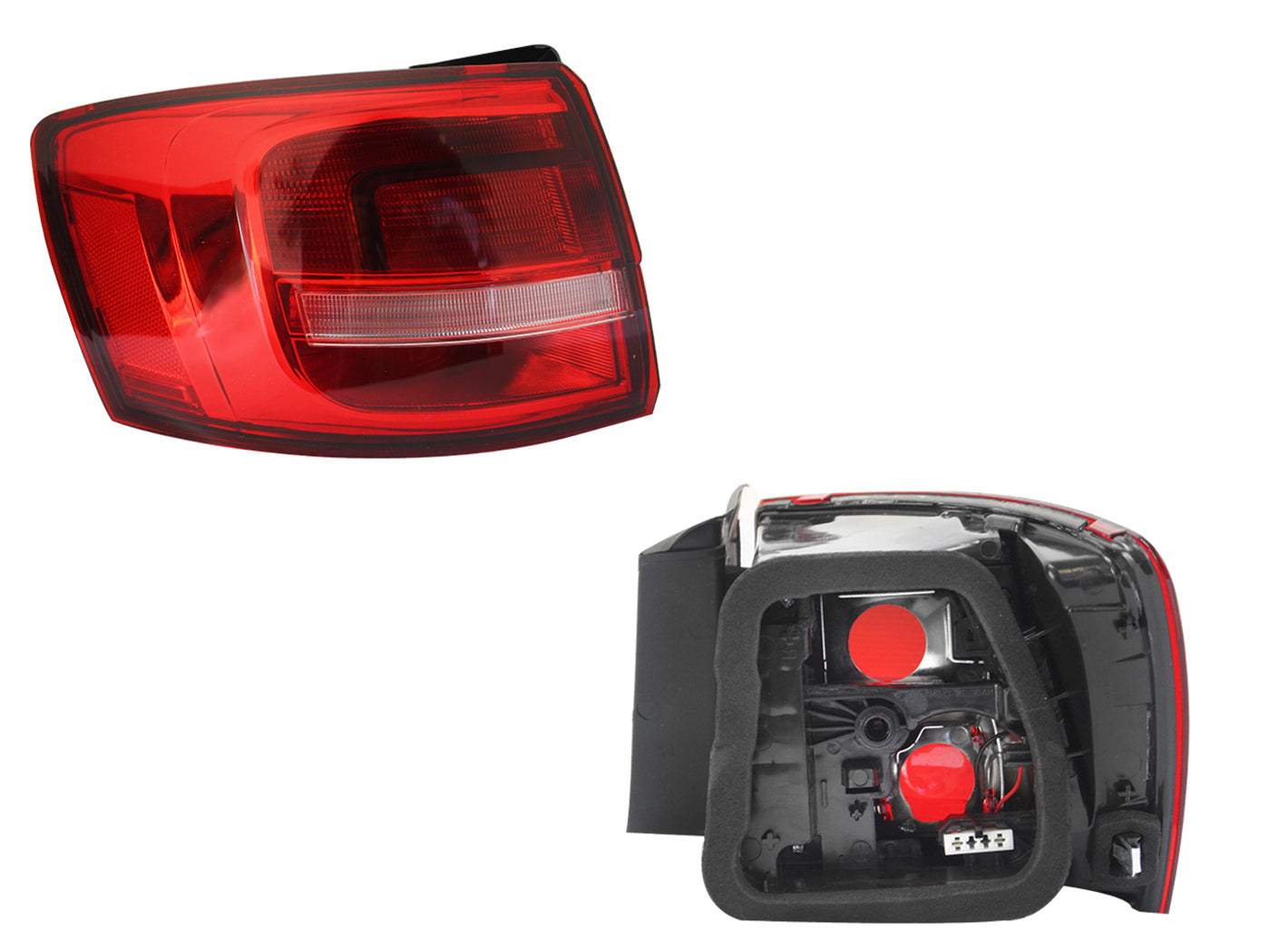 CALAVERA IZQ EXT S/ARNES CLARA (ROJO/BLANCO)