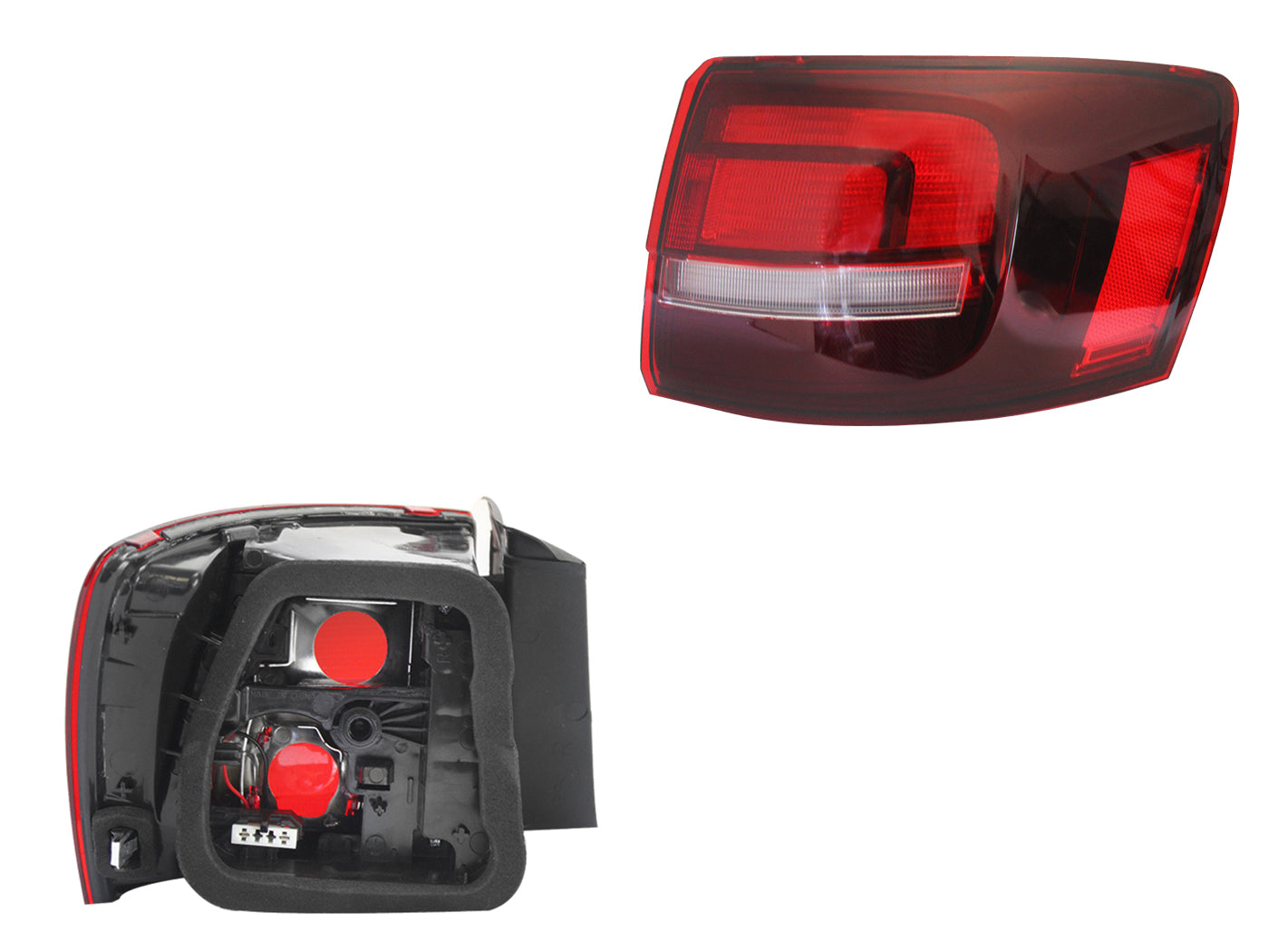 CALAVERA DER EXT S/ARNES OSCURA (ROJO/BLANCO)