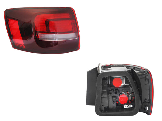 CALAVERA IZQ EXT S/ARNES OSCURA (ROJO/BLANCO)