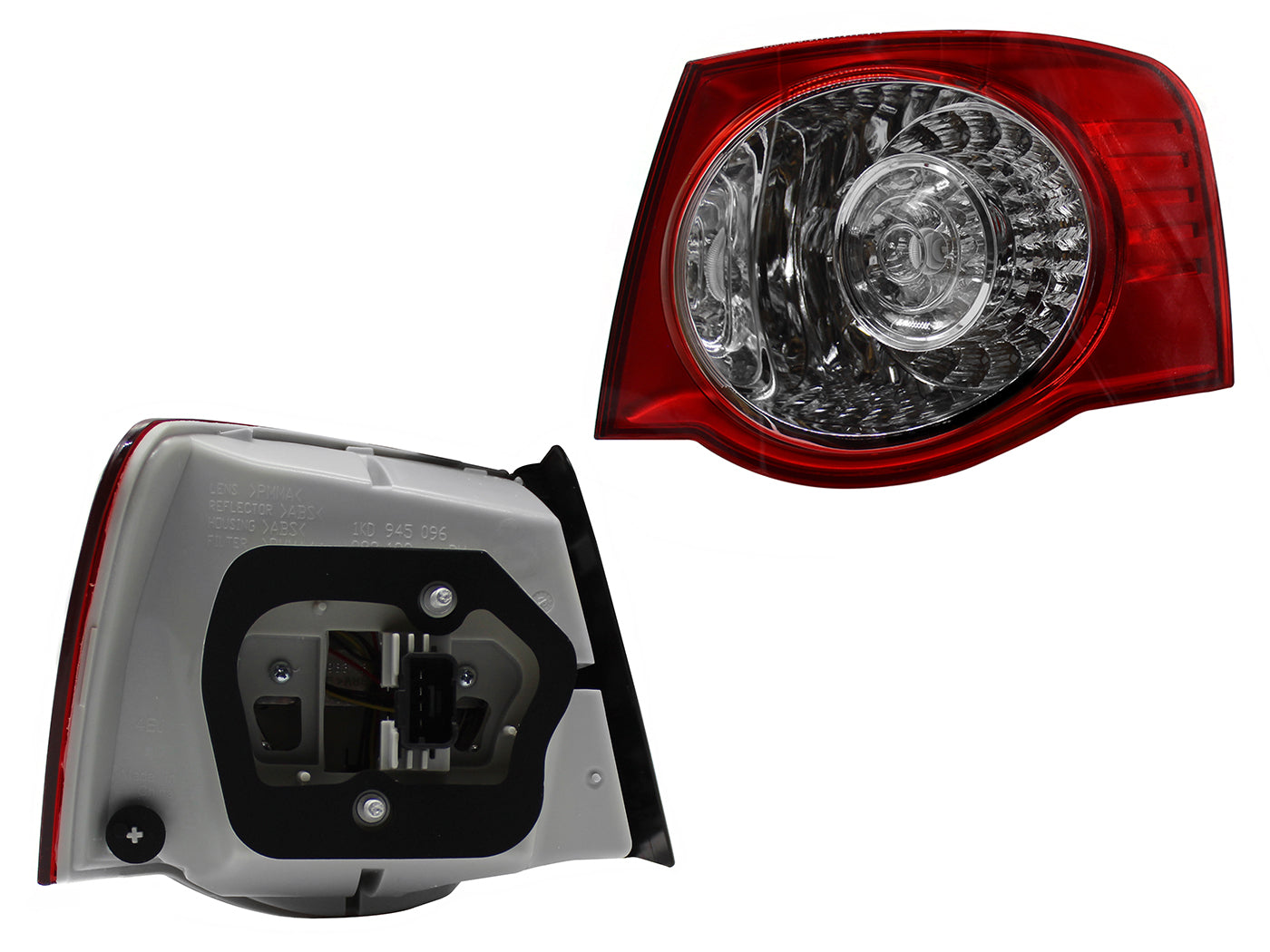 CALAVERA DER EXT S/ARNES C/LED (ROJO/BLANCO/BLANCO)