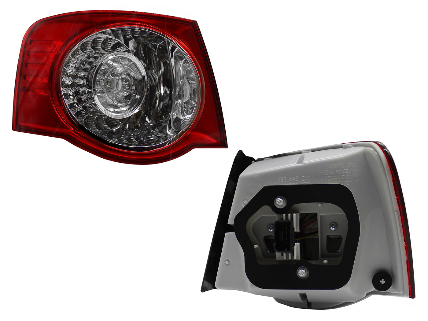 CALAVERA IZQ EXT S/ARNES C/LED (ROJO/BLANCO/BLANCO)