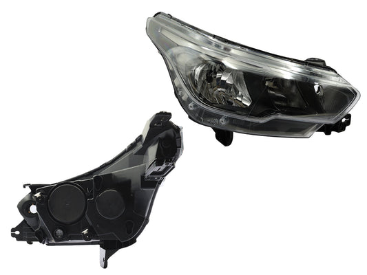 FARO DER F/NEGRO C/DRL P/HALOGENO