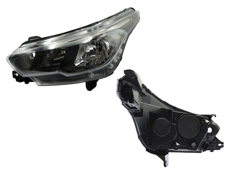FARO IZQ F/NEGRO C/DRL HALOGENO