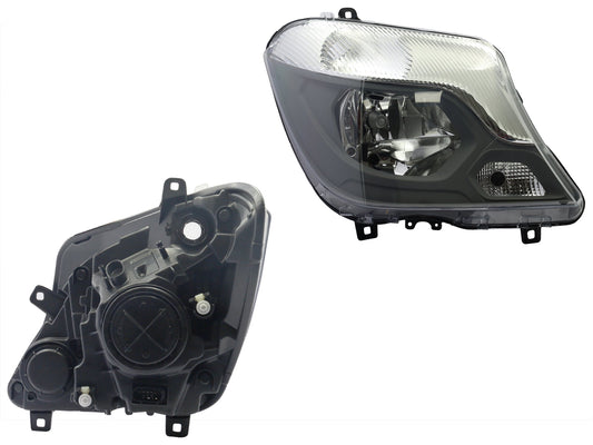 FARO DER F/GRIS Y CROMO C/MOTOR