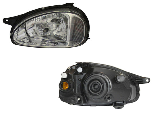 FARO IZQ F/CROMADO LISO VIDRIO 3-4-5PTAS