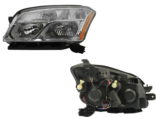 FARO IZQ F/CROMADO C/MICA AMBAR