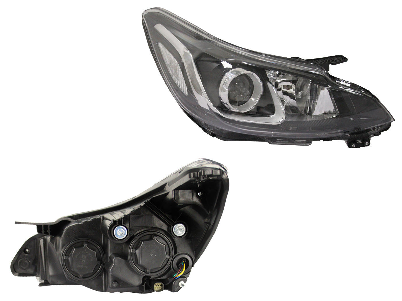 FARO DER F/CROMADO C/LUPA (NUEVA LINEA)