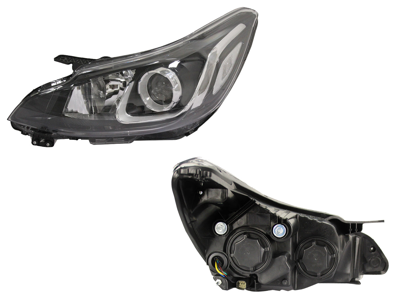 FARO IZQ F/CROMADO C/LUPA (NUEVA LINEA)