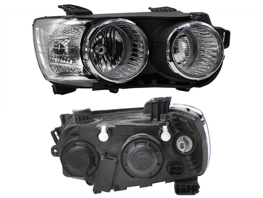 FARO DER F/CROMADO S/MICA C/ARILLO CROMO (5PINES)