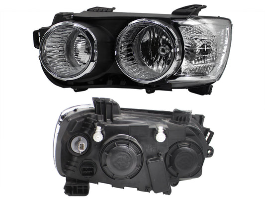 FARO IZQ F/CROMADO S/MICA C/ARILLO CROMO (5PINES)