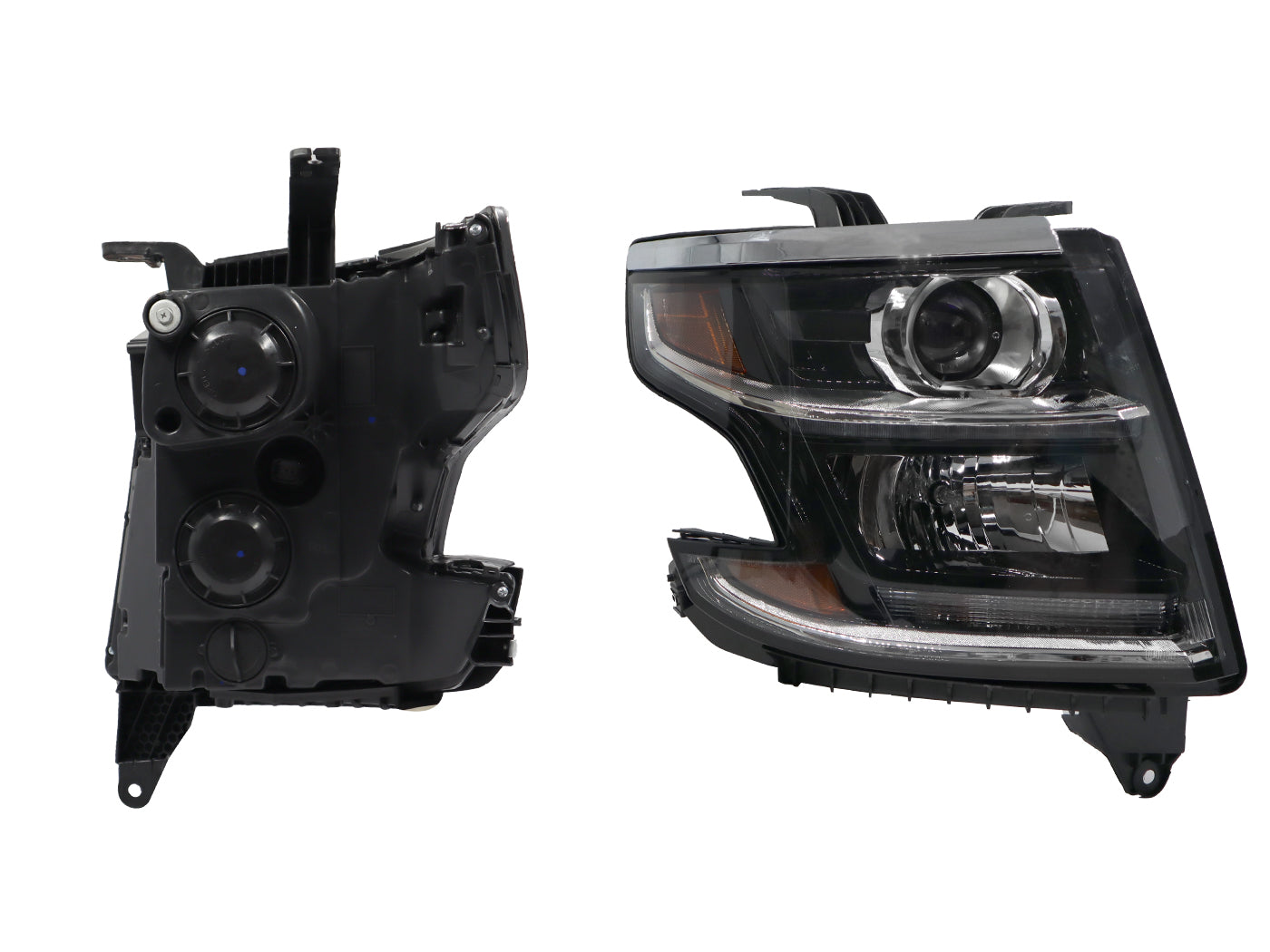 FARO DER F/NEGRO C/LUPA C/MICA AMBAR (TAHOE 15-17)