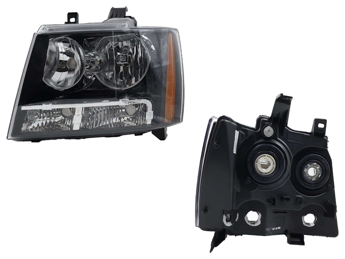 FARO IZQ F/NEGRO C/MICA AMBAR (TAHOE 07-14/AVALANCHE 07-13)