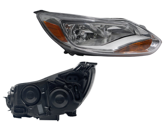 FARO DER F/CROMADO C/MICA AMBAR (SEDAN/H-BACK)