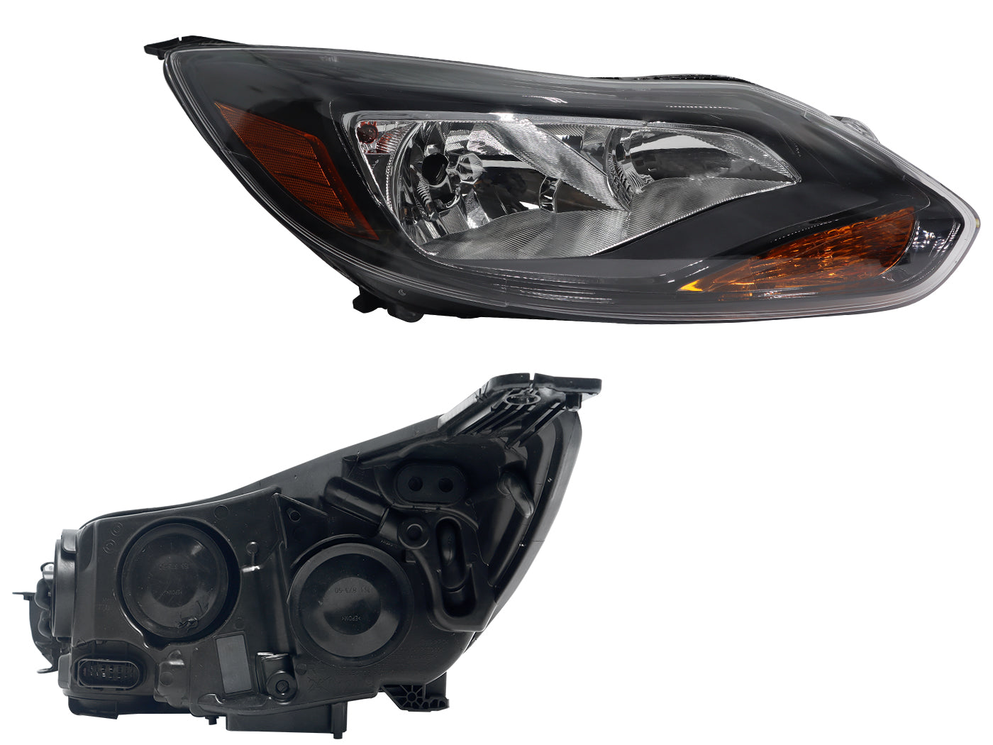 FARO DER F/NEGRO C/MICA AMBAR (SEDAN/H-BACK)