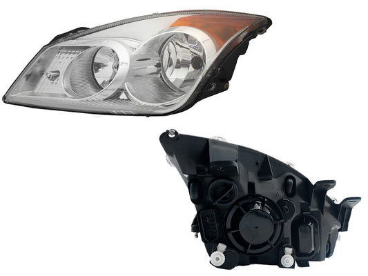 FARO IZQ F/CROMADO C/MICA AMBAR 4PTAS