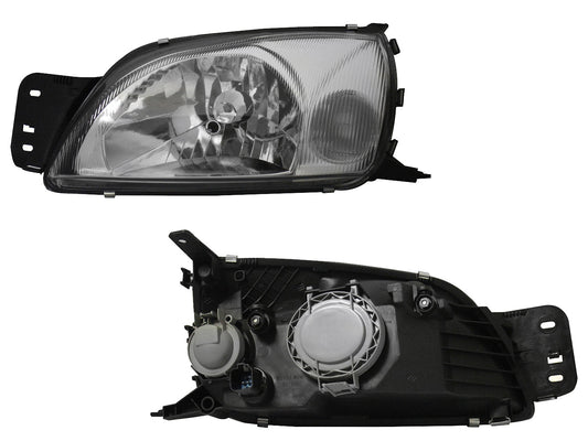 FARO IZQ F/CROMADO C/CUARTO BLANCO C/BASE (COURIER 01-12/FIESTA 00-02)