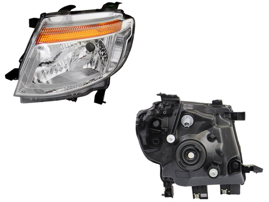 FARO IZQ F/CROMADO S/MOTOR C/MICA AMBAR