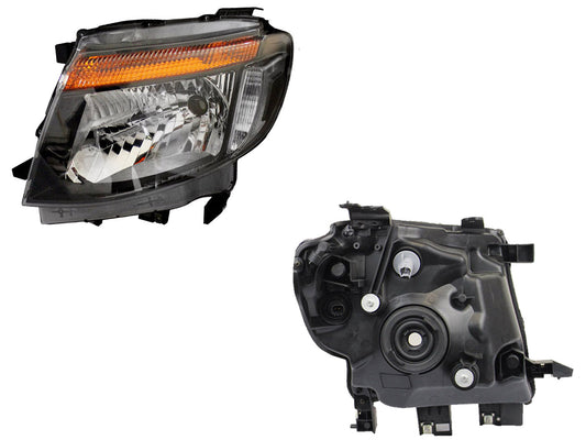 FARO IZQ F/NEGRO S/MOTOR C/MICA AMBAR