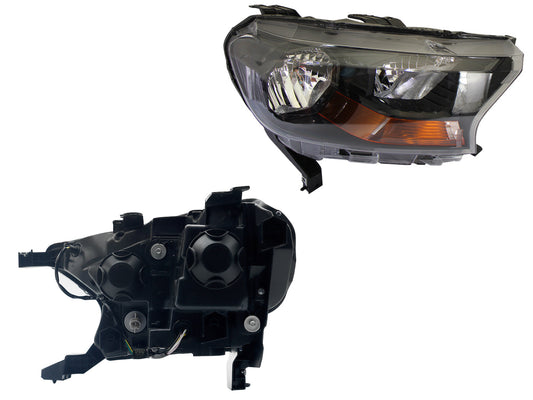 FARO DER F/NEGRO S/MOTOR C/MICA AMBAR (FOCO H7-HB3)