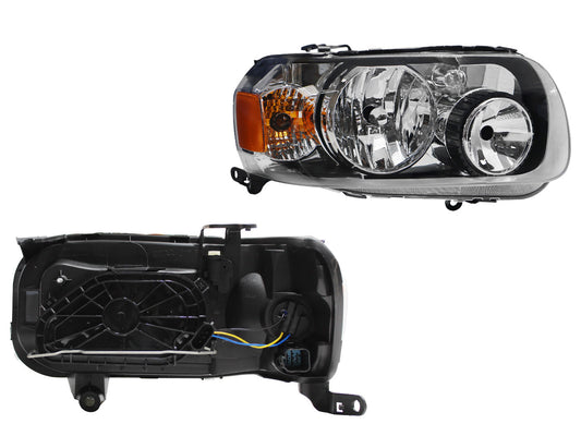 FARO DER F/NEGRO C/MICA AMBAR